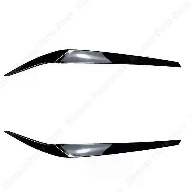 Front Headlight Eyelid Eyebrow Trims Cover Car Stickers compatible for 5 Series G30 G31 G38 F90 M5 525i 530i 540i 2017-2021 Body Kits