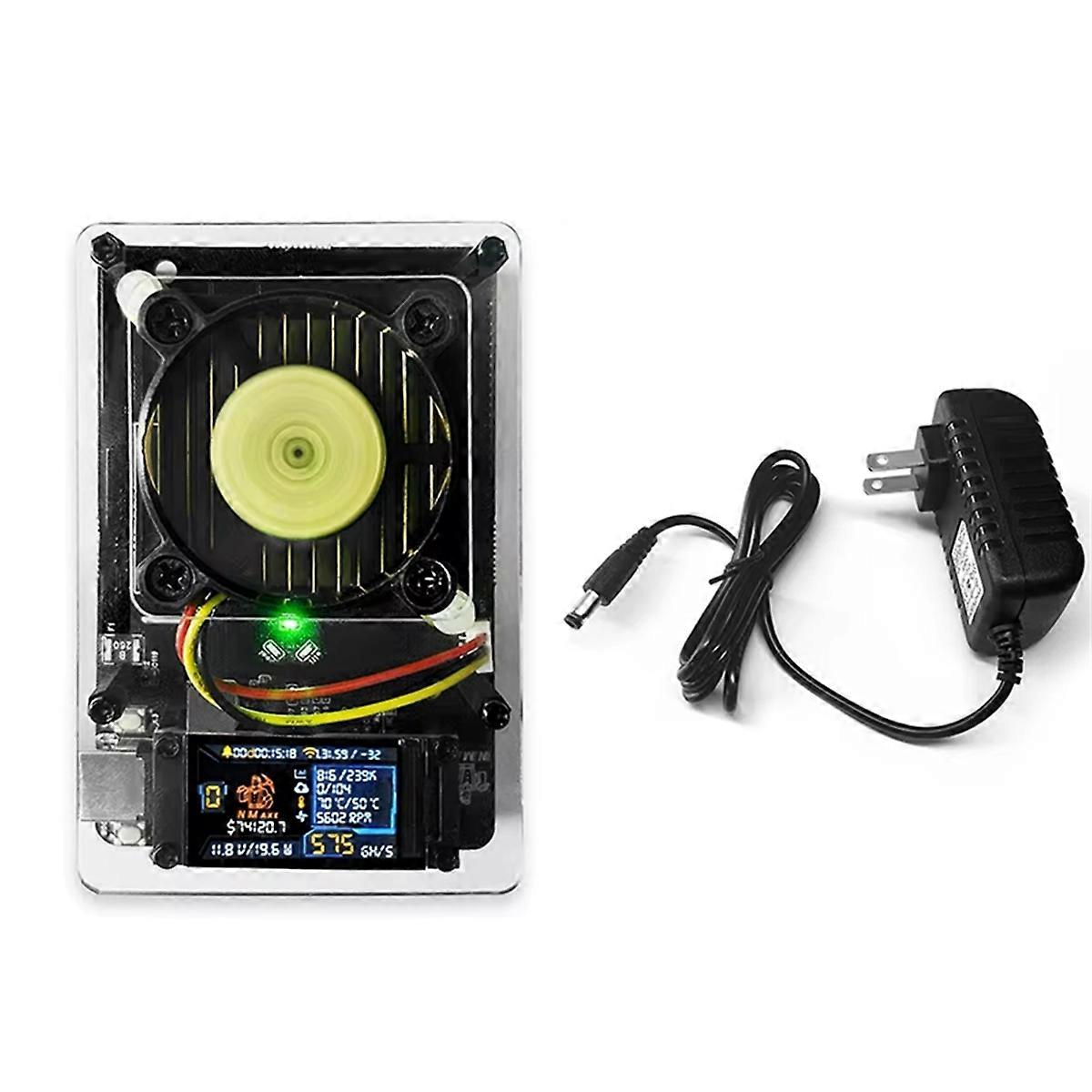 NMAxe Bitcoin NM Miner BM1366 ASIC Chip Solo Ultra 500G Fully Colorful  Open-Source Home Use