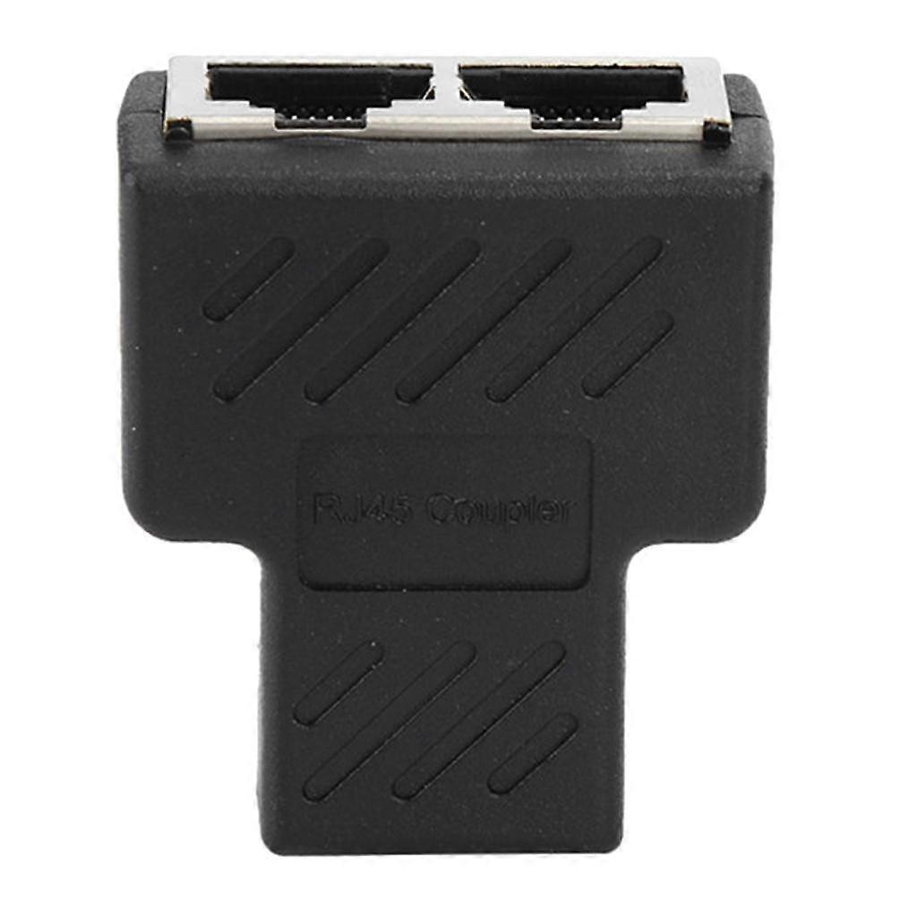 RJ45 Y Adaptador Divisor Rede Cat5 Cat6 3-way Conector Lan Cabo Preto