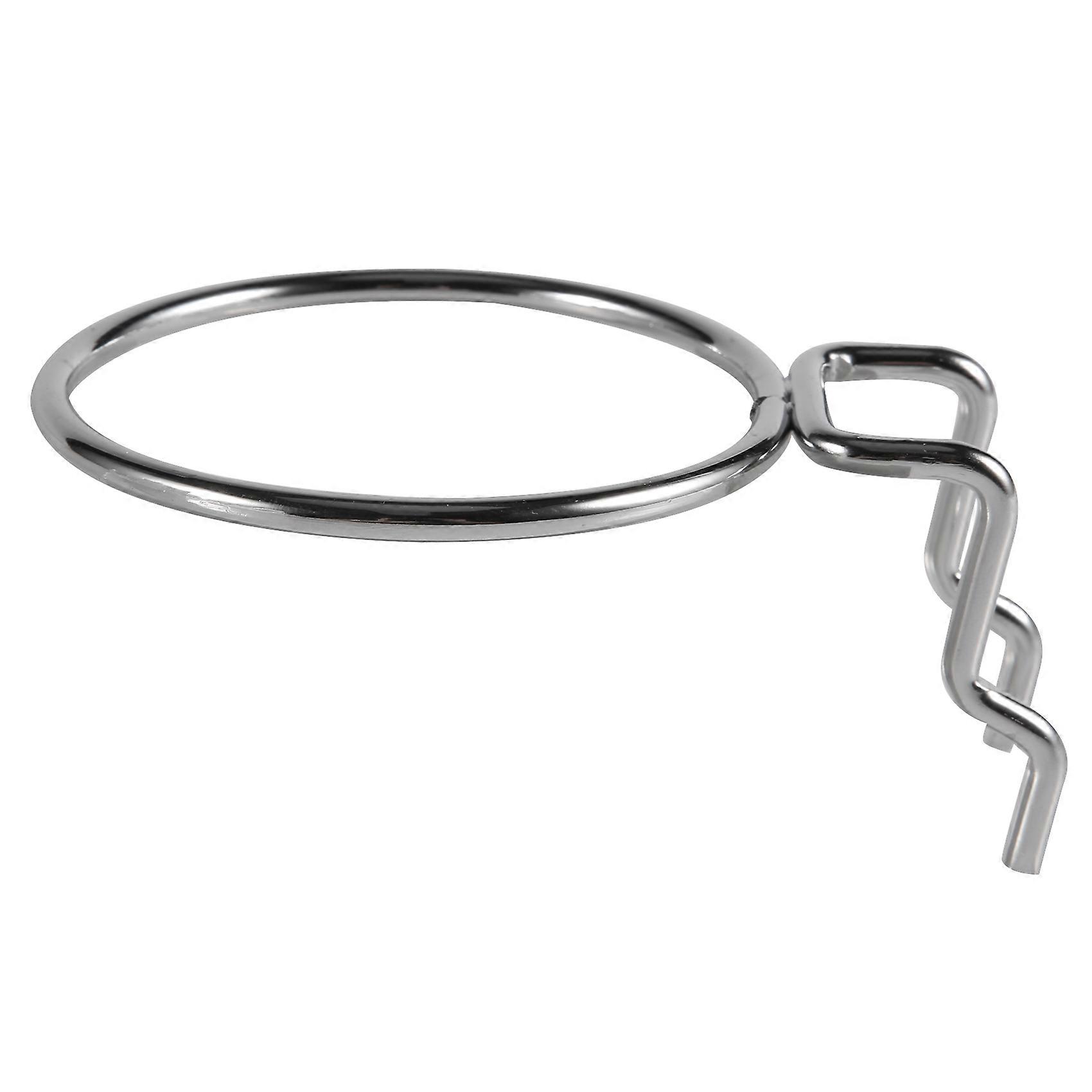 6 Sets Pegboard Bins with Rings Hooks with Pegboard Cups Transparent