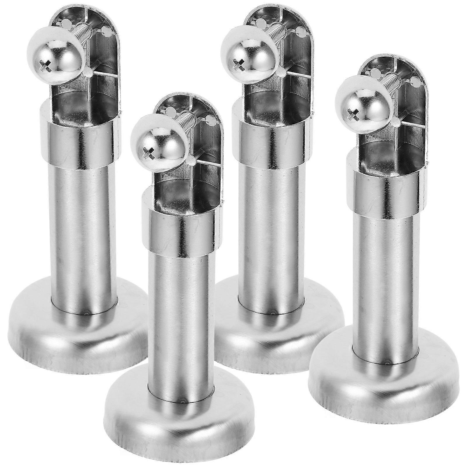 4Pcs Easy Installation Restroom Partition Foot Sturdy Partition Support Toilet Supply
