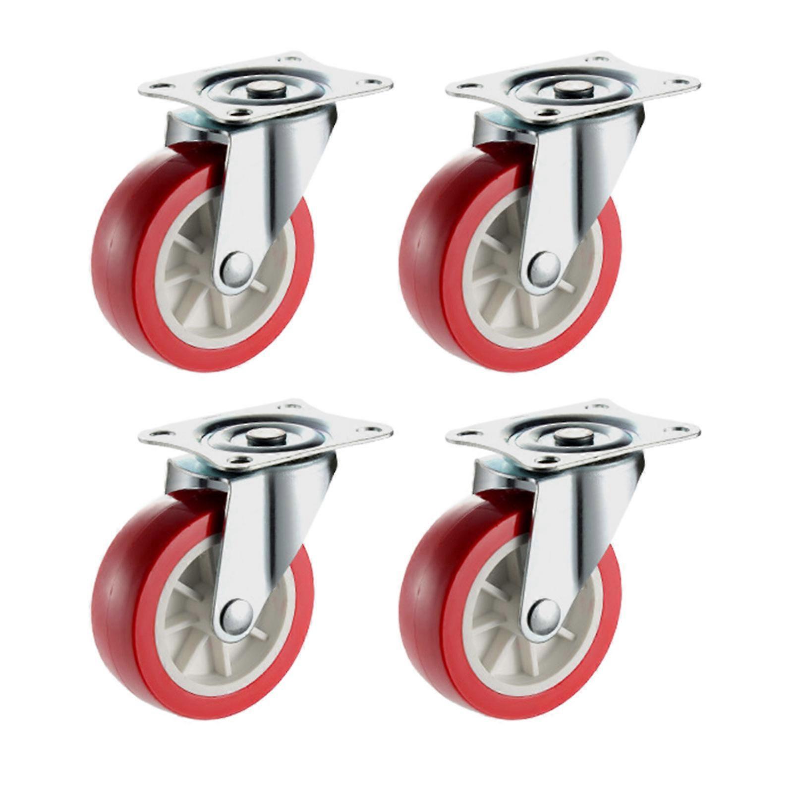 Metal Casters with 360 Degree Rotating Ability Heavy Duty rotates Wheel Quiet Operate for Home Relocation Office Setups 3 Inch