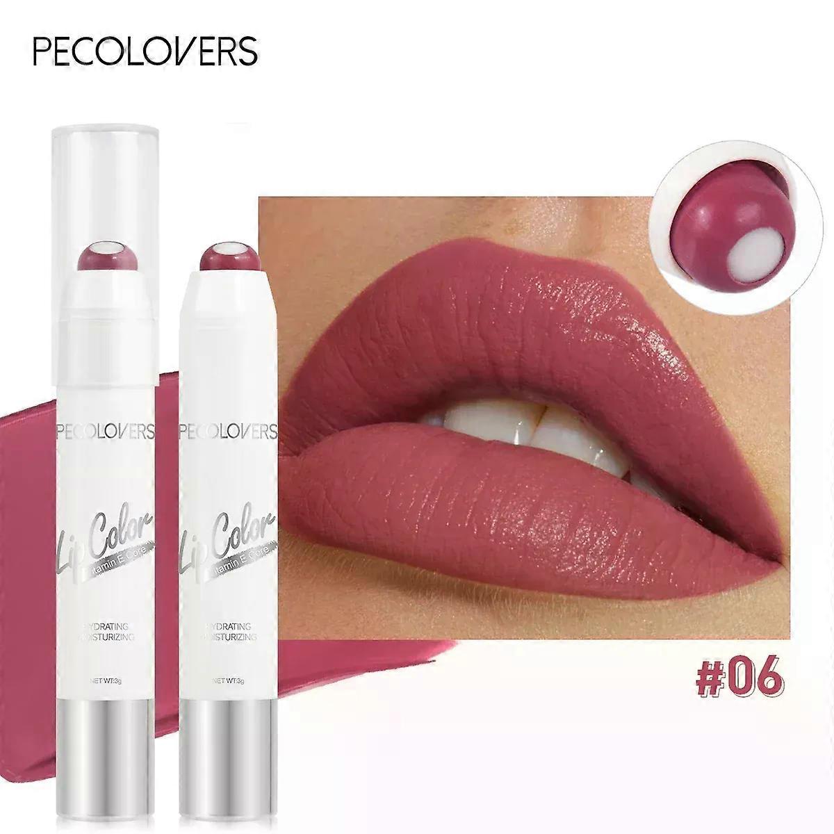 2-σε-1 Nude Lipstick Ματ Κόκκινο Lip Balm Ενυδατικό 6 Χρώματα Σάντουιτς Κραγιόν Αδιάβροχο Μακράς Διαρκείας Αντικολλητικό Cup Lip Stick