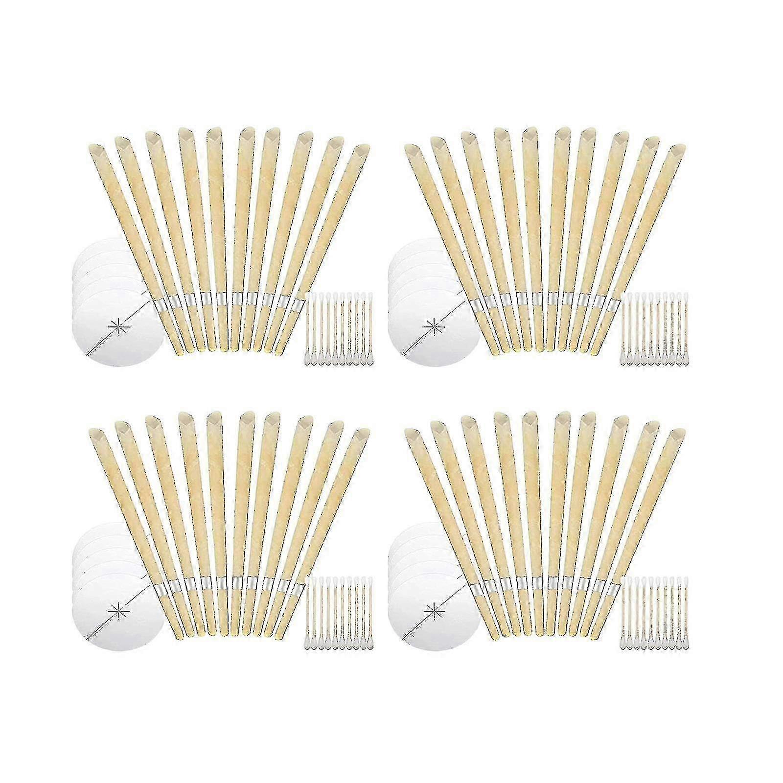 40 sztuk świec do uszu z wosku pszczelego Usuwanie woskowiny, 9-calowe naturalne świece woskowinowe do usuwania woskowiny do uszu, świece do uszu do EYellow SZRH A-W