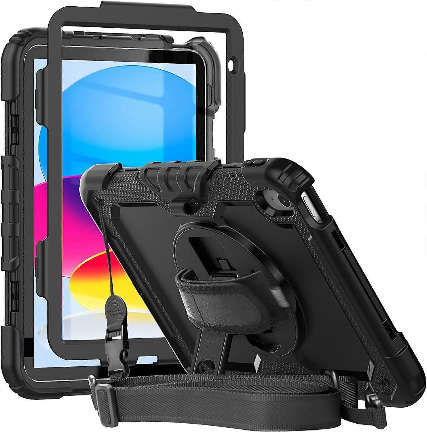 Rugged Protective Case for iPad 11th 2025/10th Generation 2022 with Screen Protector Pen Holder