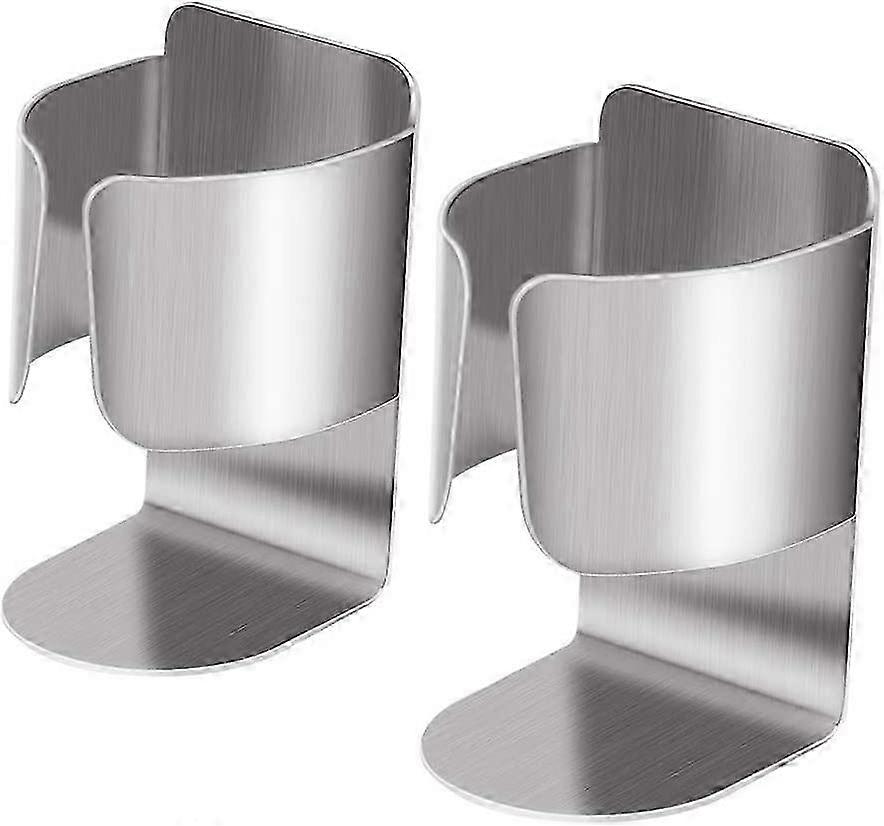 Zahnbürstenhalter aus Edelstahl 2er-Set