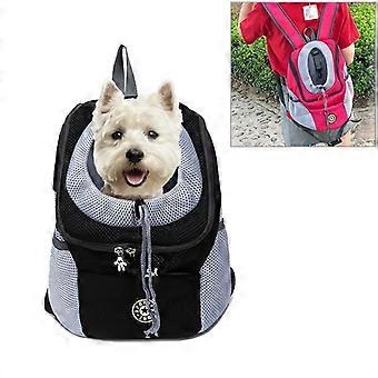 Outdoor Haustier Hund Tragetasche Fronttasche Doppel Schulter Tragbare Reise Rucksack Mesh Rucksack Kopf