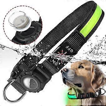 For AirTag 2nd Gen / AirTag 1st Gen Dog Collar LED Waterproof Quick Release Collar