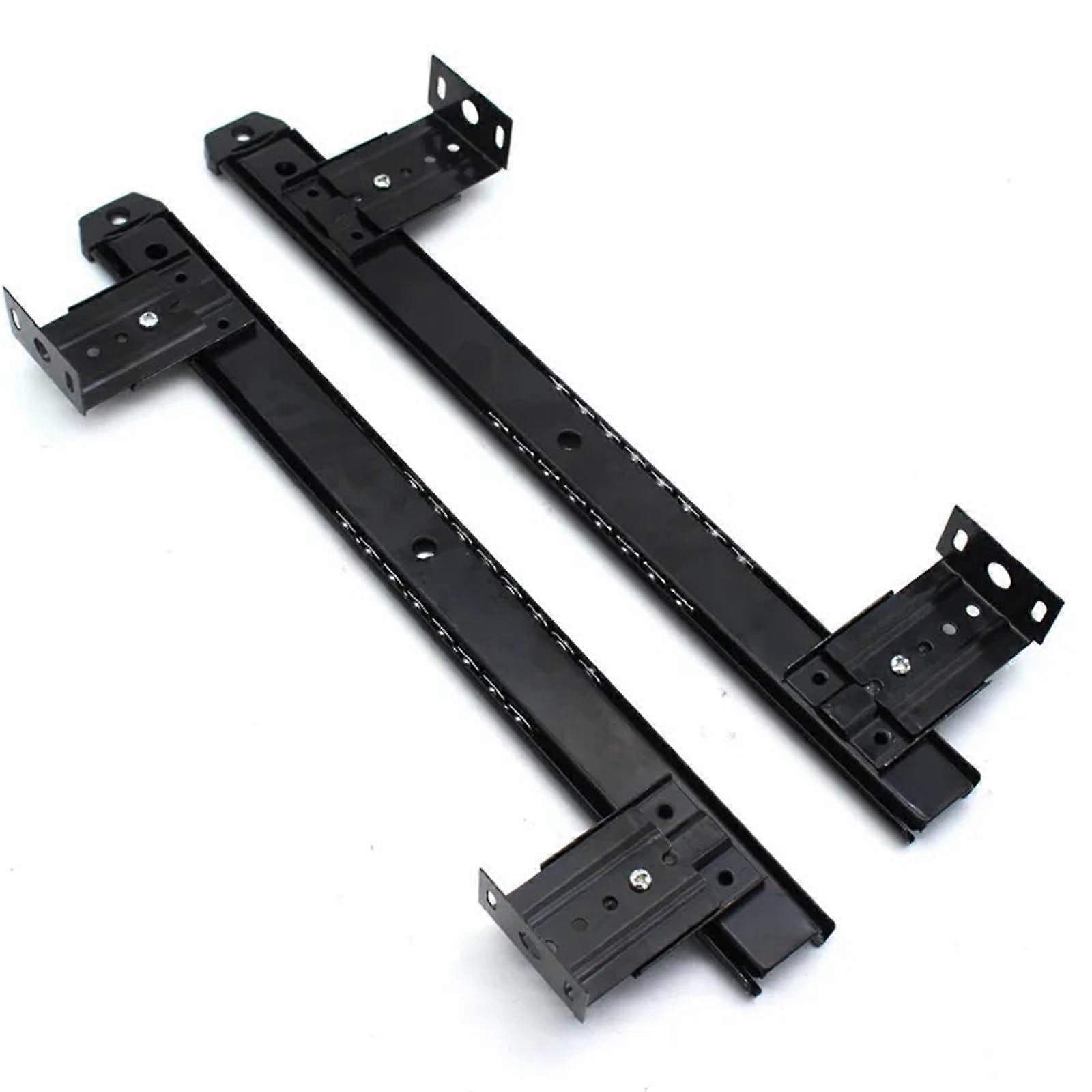 Full Extension Telescopic Slide Drawer Slides 1 Set 356mm Silent Ball Bearing Keyboard Slides