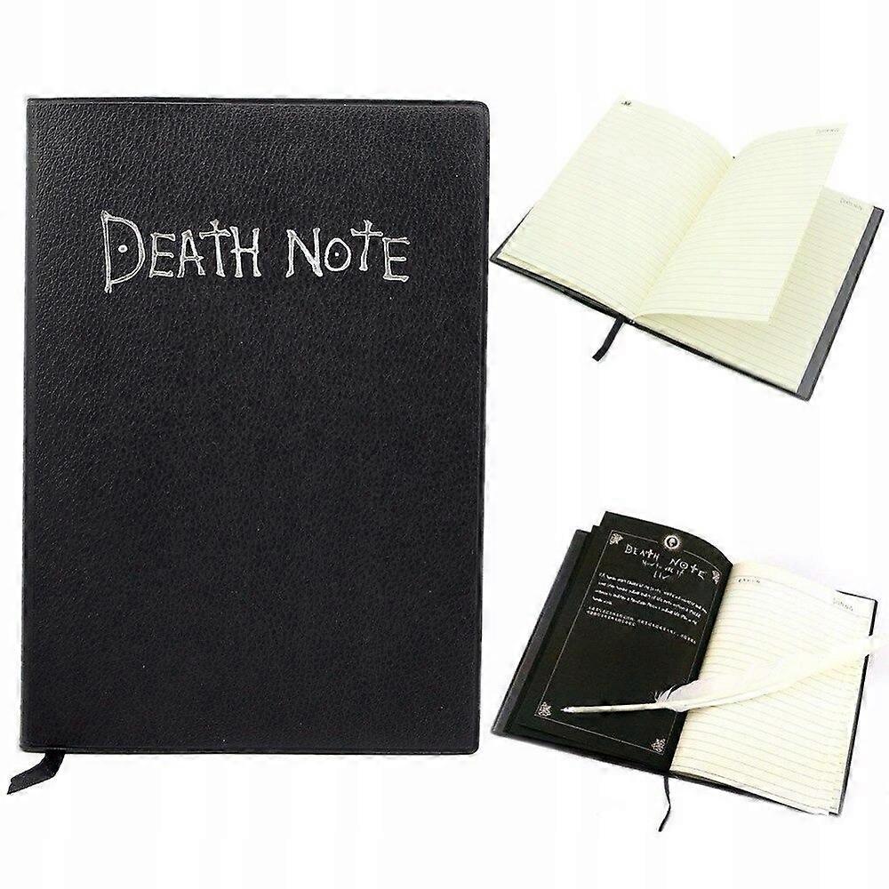 Set Of Anime Death Note Notebook Feather Pen