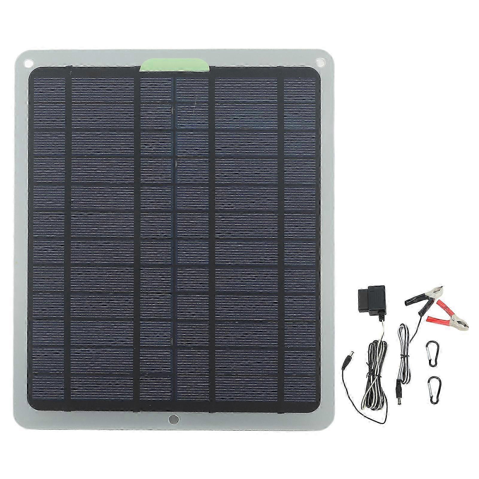 Mini Solar Panel Kit 22W With Bracket 12V OBD Battery Controller Monocrystalline Solar Panel for Outdoor