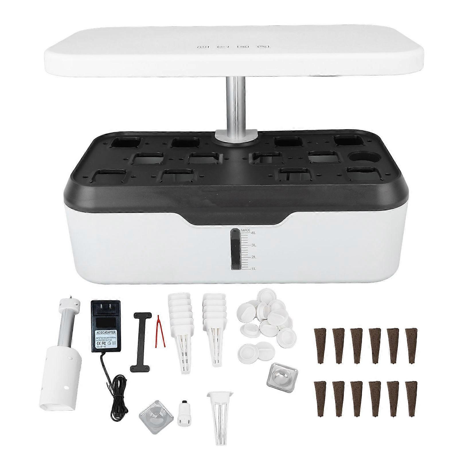 Innendørs hage Voksende System 12 Pods Høydejusterbar Intelligent Hydroponics Planter Machine Med LED Grow Light For Home