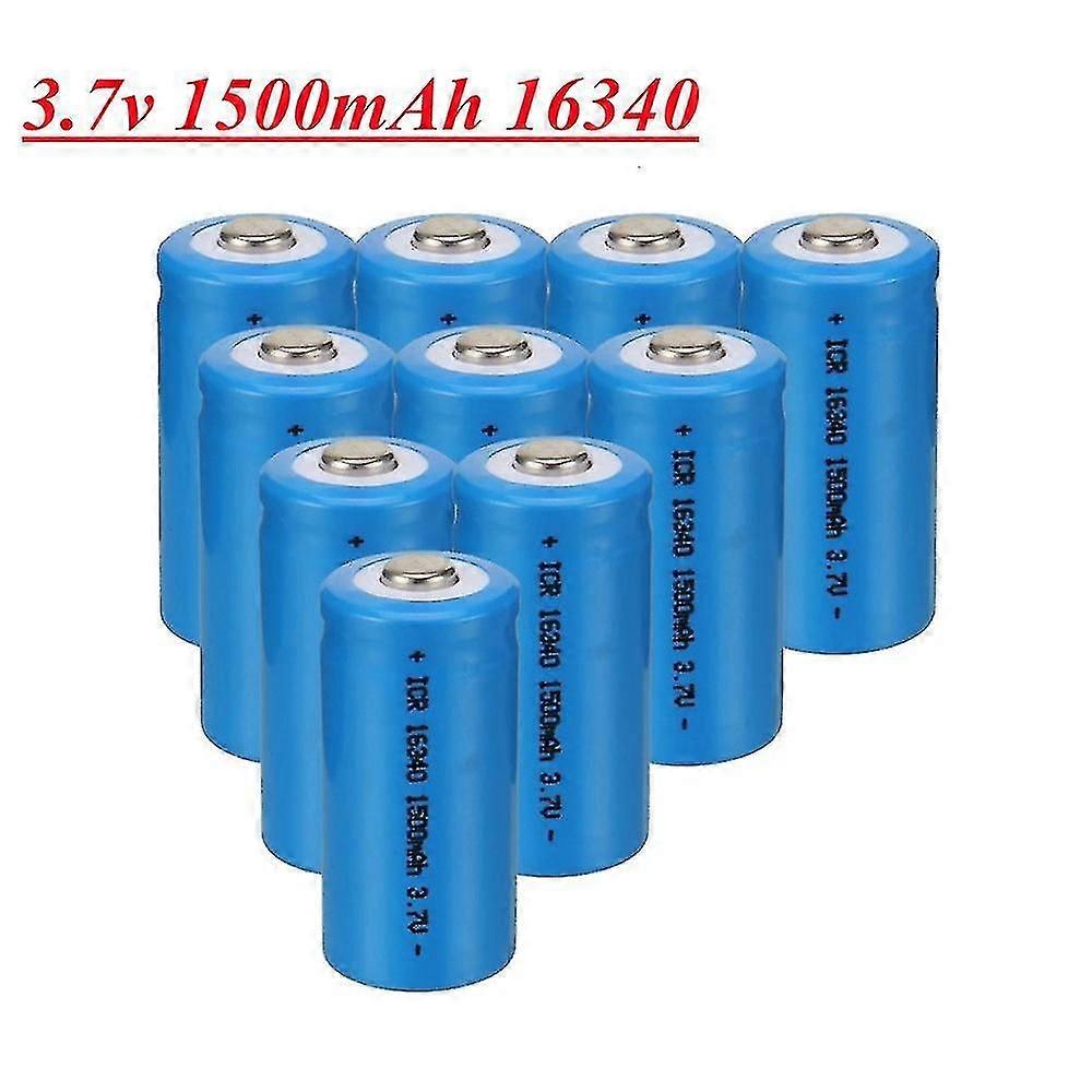 2-20pcs 1500mah Rechargeable 3.7v Li-ion 16340 Batteries Cr123a Battery Led  Flashlight Travel Wall Charger For 16340 Cr123a | Fruugo UK