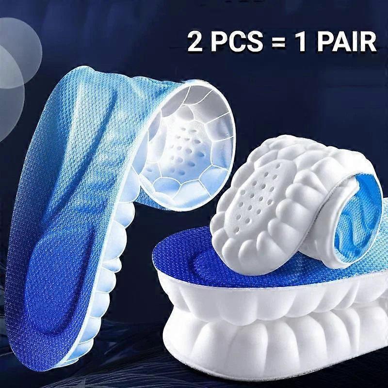 Insole 4d Sports Massage S For Adults High Elastic Soft Deodorization Massage Running Football Orthopedic  Pads Unisex Shoe Pads