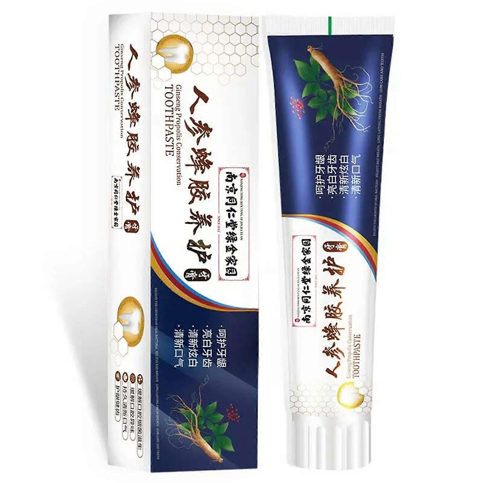 100g Ginseng Propolis Toothpaste Remove Yellow Tooth Stains Toothpaste