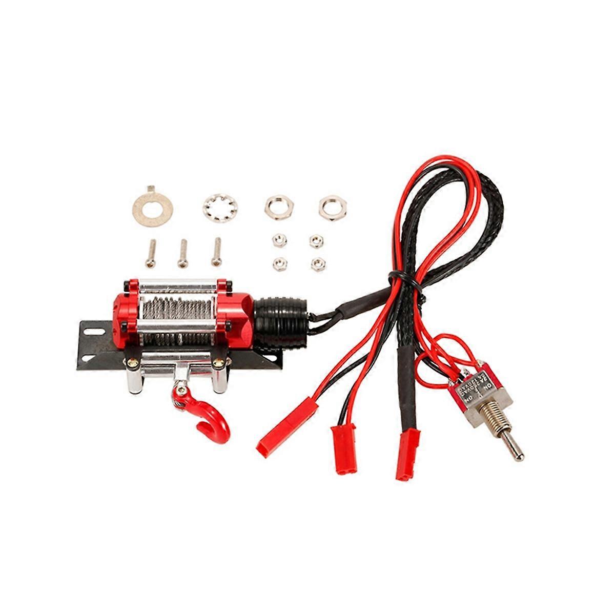 Metal Automatic Simulated Winch with Switch for 1/10 RC Crawler Car