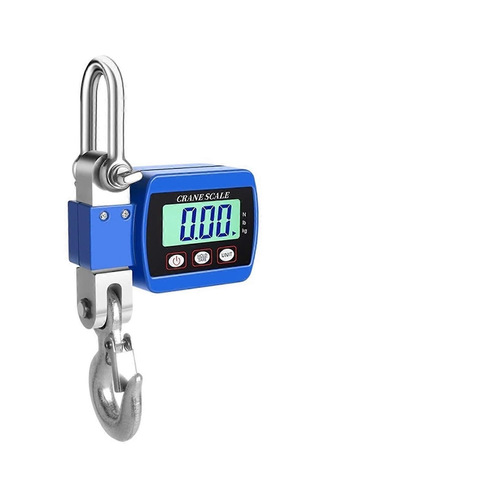 Hanging Scale, Digital Crane Scale 300Kg/500Kg Capacity, Heavy-Duty Meter with Hook, Portable Weighing Tool