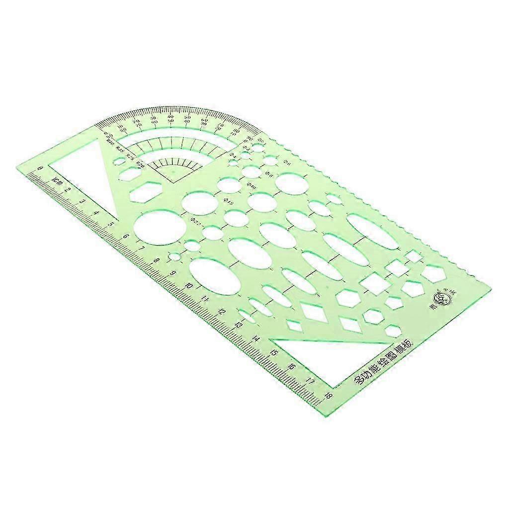 Plastic Drafting Drawing Tools Ruler Geometric Template School Stationery