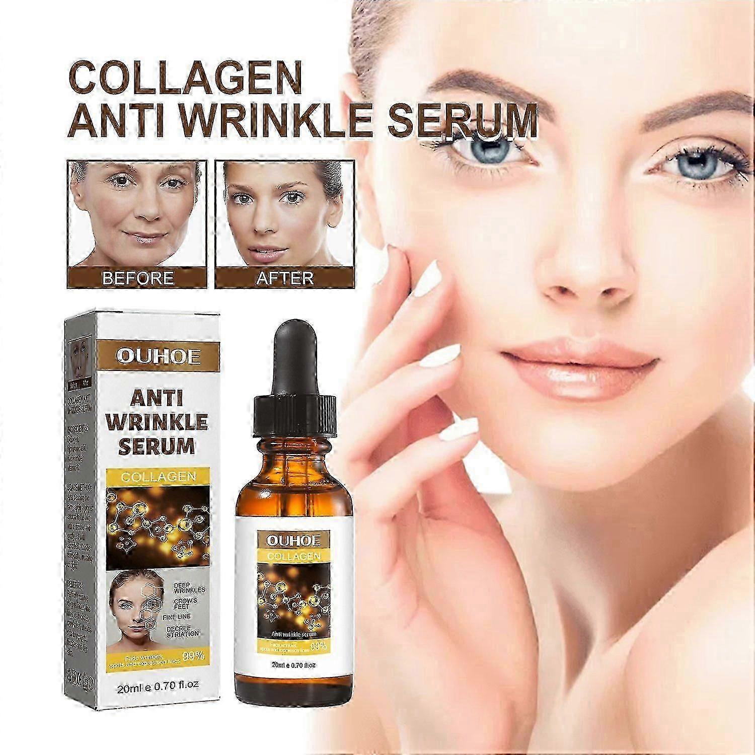 OUHOE Collagen Anti-Aging Essence, Hydrating, Firming And Smoothing Lines Delicate Facial Skin Essen
