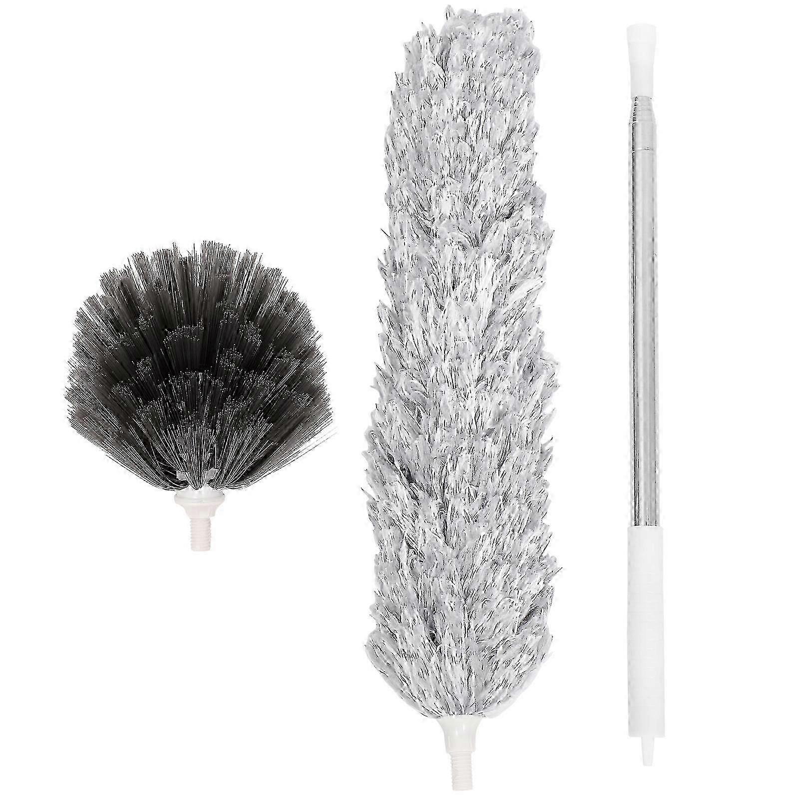 Duster Rengjøring Mikrofiber Duster Extension Pole Uttrekkbar Duster Ceiling Fan Duster Vaskbar fjær Duster Spindelvev Duster