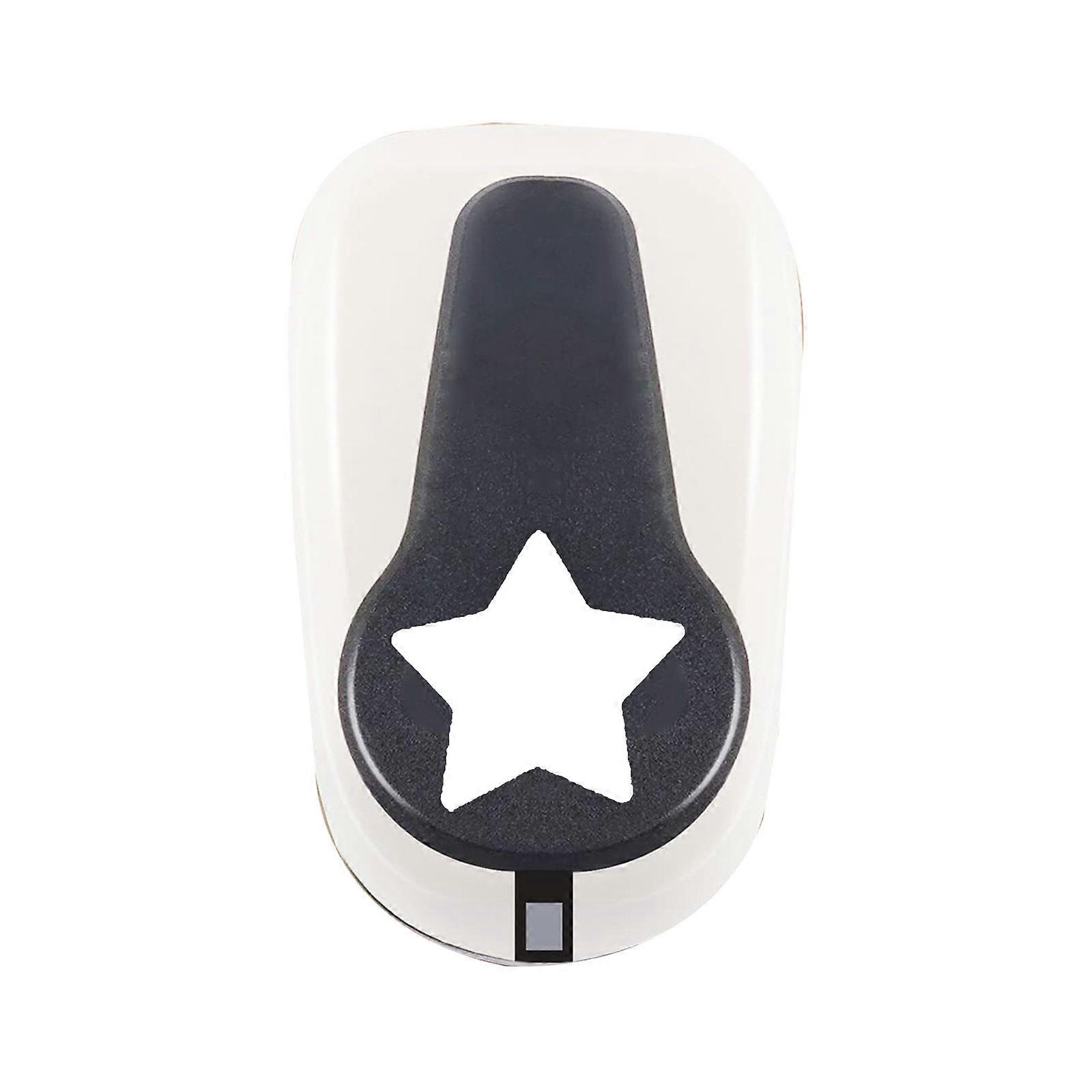Five-pointed Star Hole Puncher Craft Paper Punch Non-slip Comfortable Grip for Card Making School DIY Art Craft 25mm