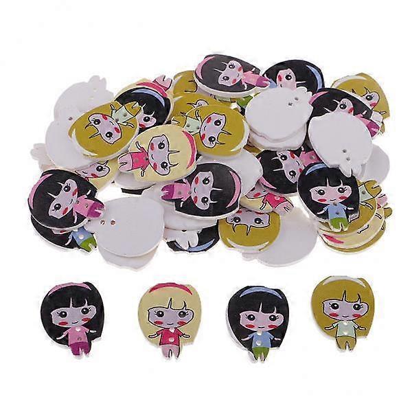 Delightful Wooden Button Set for Sewing and DIY Projects