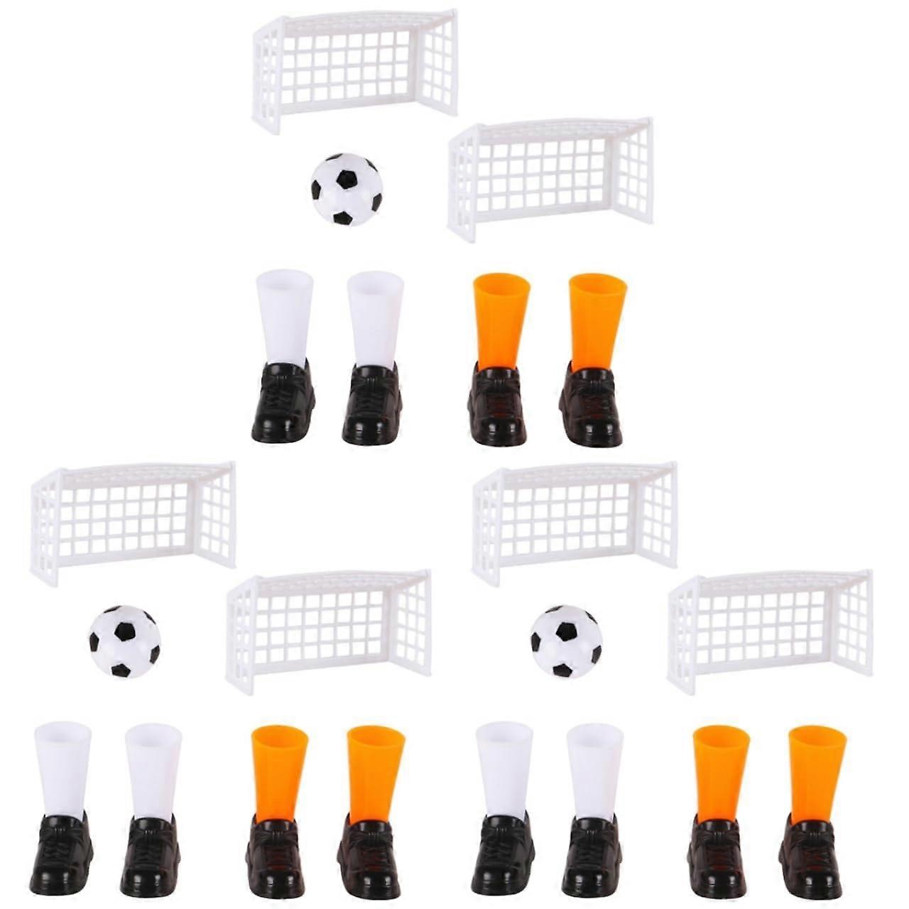 3 Sets Tabletop Soccer Toy Family Finger Soccer Game Table Football Winner Funny Finger Toys Plastic Tabletop Puzzle for Kids Table Football Game