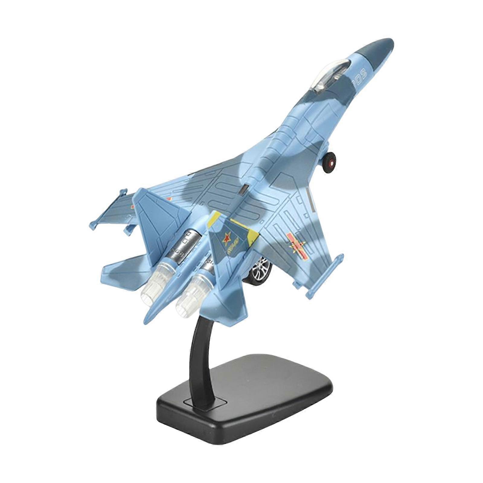 1/100 Scale SU35 Fighter Aircraft Model with Light and Music Plane Model for
