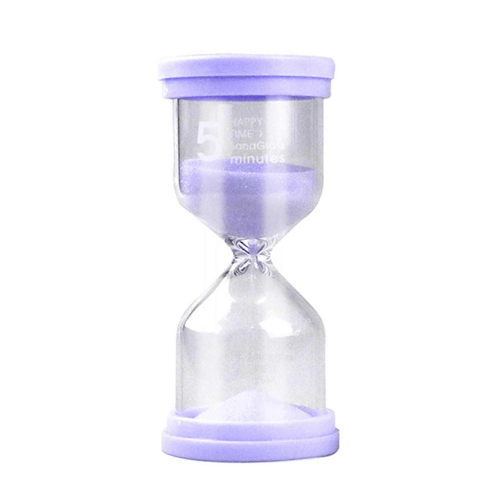 Sand Timer Colorful Hourglass Sandglass Timer 3/5/15/30 Minutes Sand Clock Timer for Game Classroom Home Office Kid Toy Purple