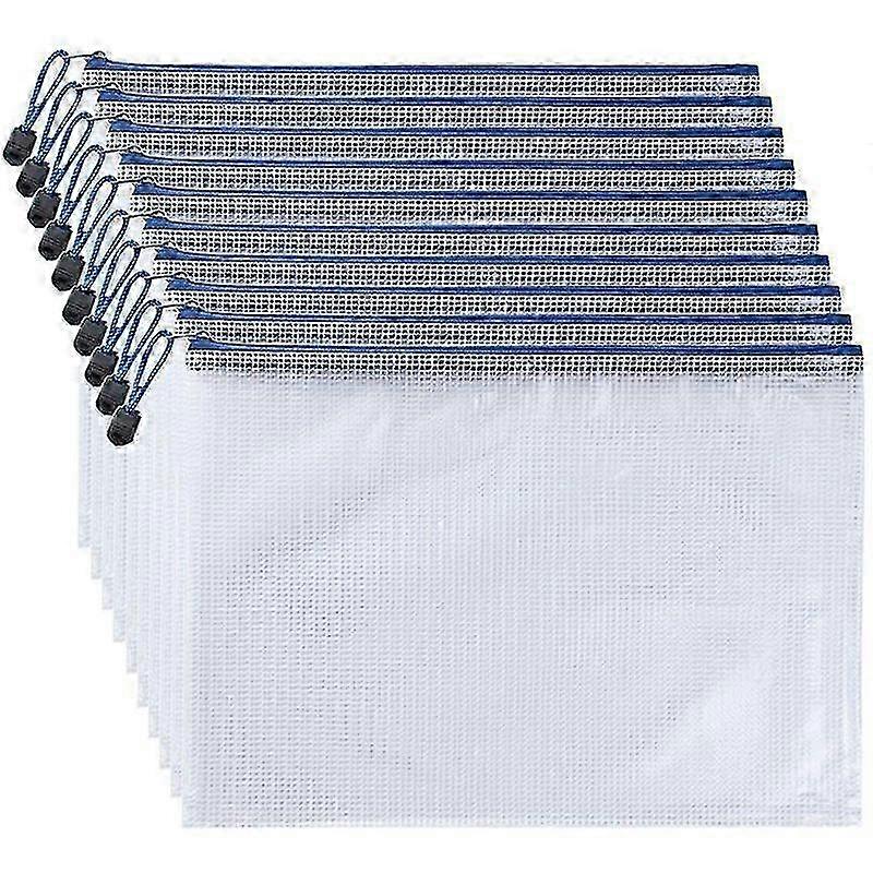 A4 Zipper Document Folder Plastic File Wallet