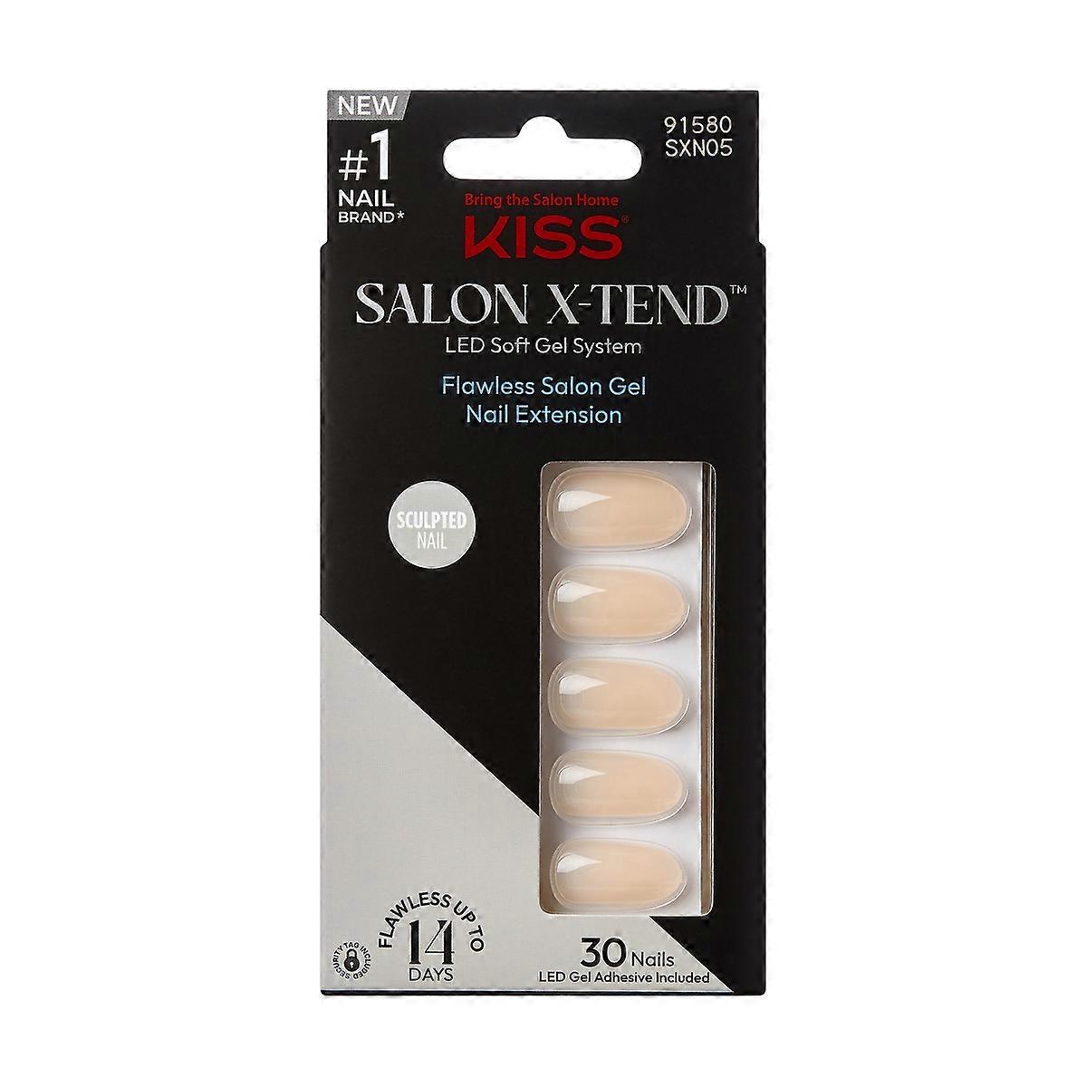 Kiss Products Salon X-tend 假指甲 - 月光色 - 34ct