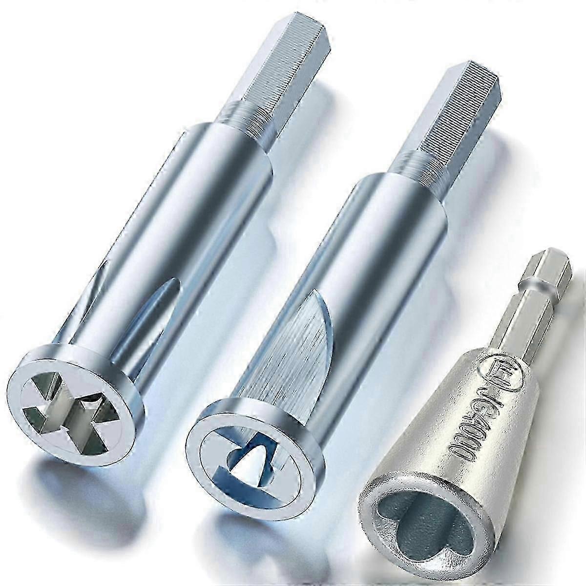 3pcs Wire Twister Tool For Drill - 3 Way/ 5 Way Wire Stripper And Electrical Wire Twister Tool For Power Drill