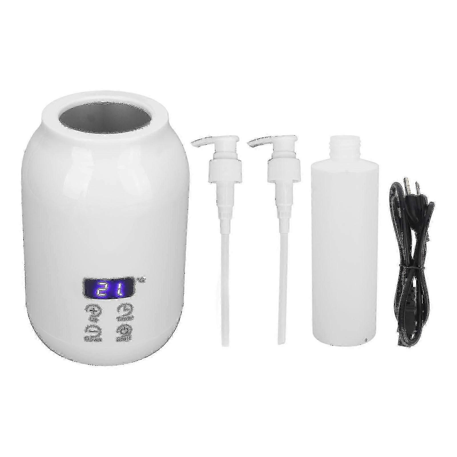 Massage Oil Heater Led Display Touch Control Temperature Adjust Essential Oil Bottle Warmer