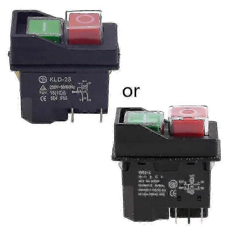 Waterproof 4 Pin Electromagnetic Pushbutton Switch Suitable for Various Applications - KLD-28 Model