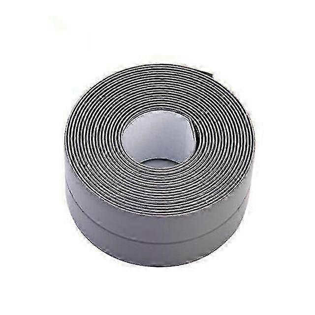 Vedenpitävä itseliimautuva kylpyammeen tiivistenauhanauha - 2,2 cm x 3,2 cm - harmaa