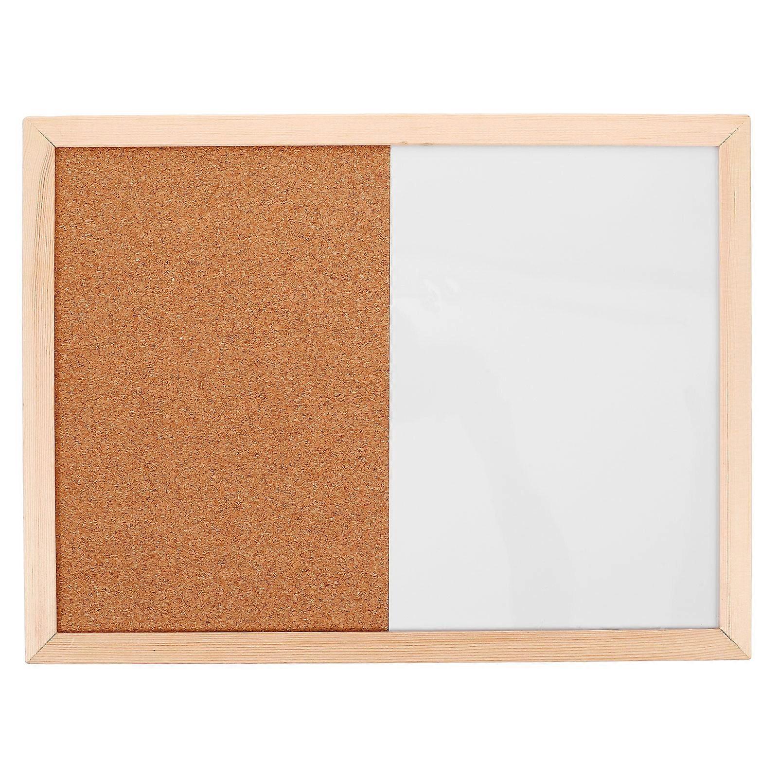 White Bulletin Board for Home Use Notice Board with Cork Material 1 Piece
