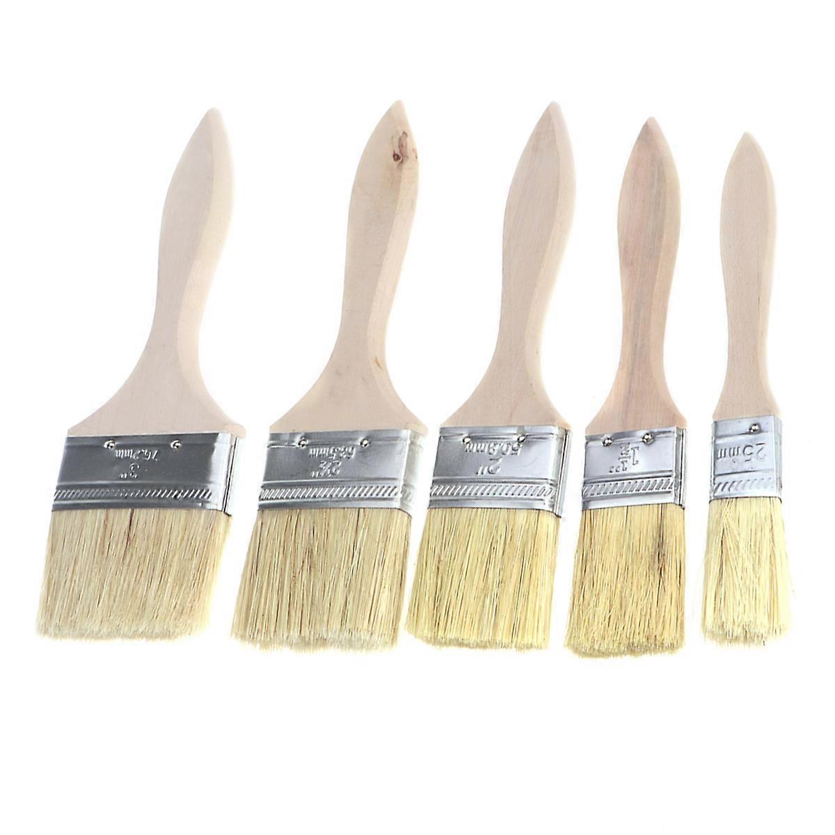 Paint Brush Set For Wall And Furniture Restoration Assorted Color Bristle 15Pcs