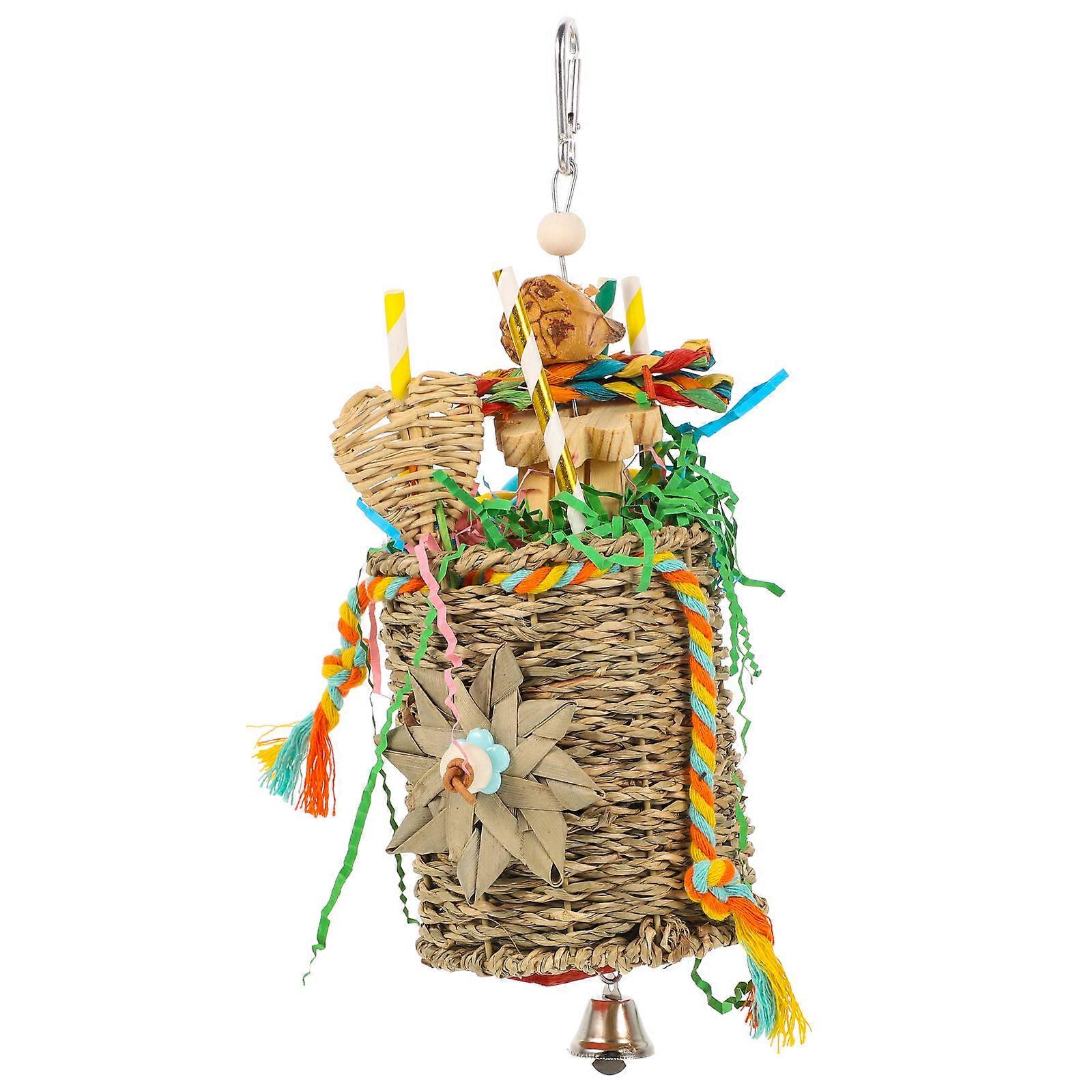 Parrot Bite Chewing Toy Chewing Toy Safe Multi 30x10cm Entertainment Bite Resistance 1Set