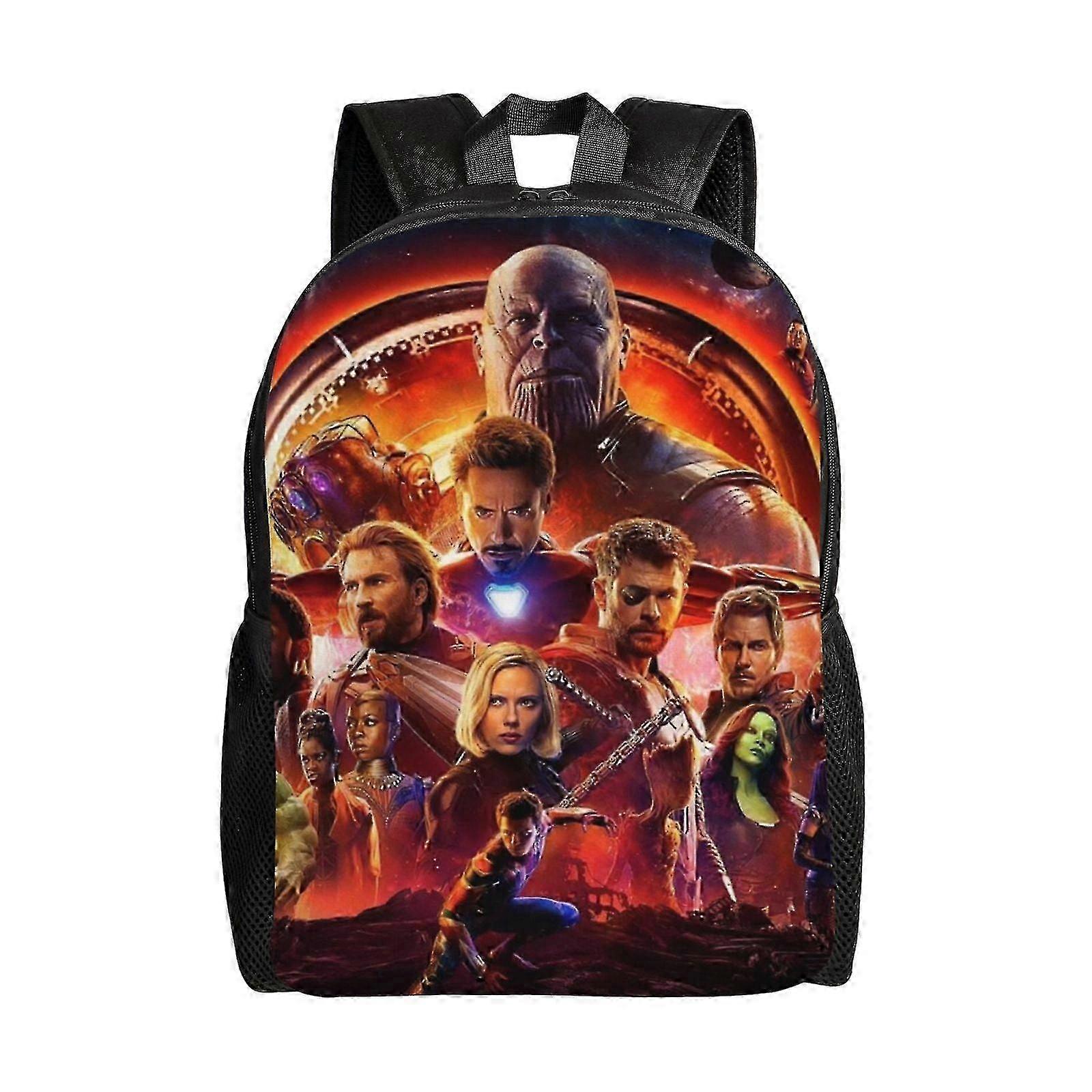 The Avengers Themed Backpack, Travel Laptop Bag, Water-Resistant College and School Computer Carrier, Durable Design