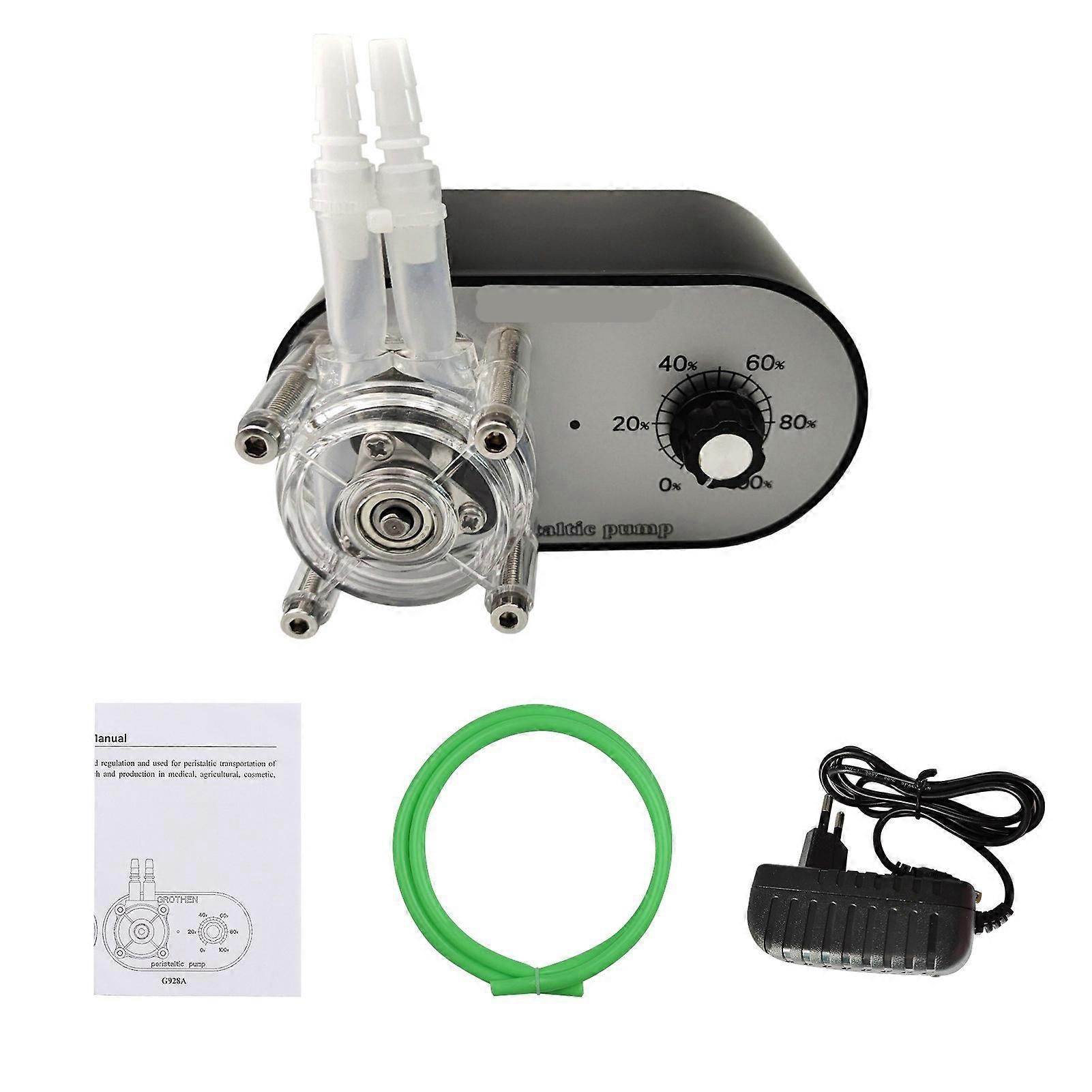 G928A Peristaltic Pump 114-500ml/min, Adjustable High Flow Self-Priming Dosing Pump for Aquarium Lab Analysis, Additive Dosing