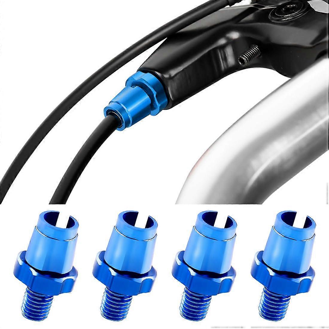 Brake Lever Adjustment Screws, Aluminium Alloy 4-Pack for Bike Bicycle Brake Cable Compatibility