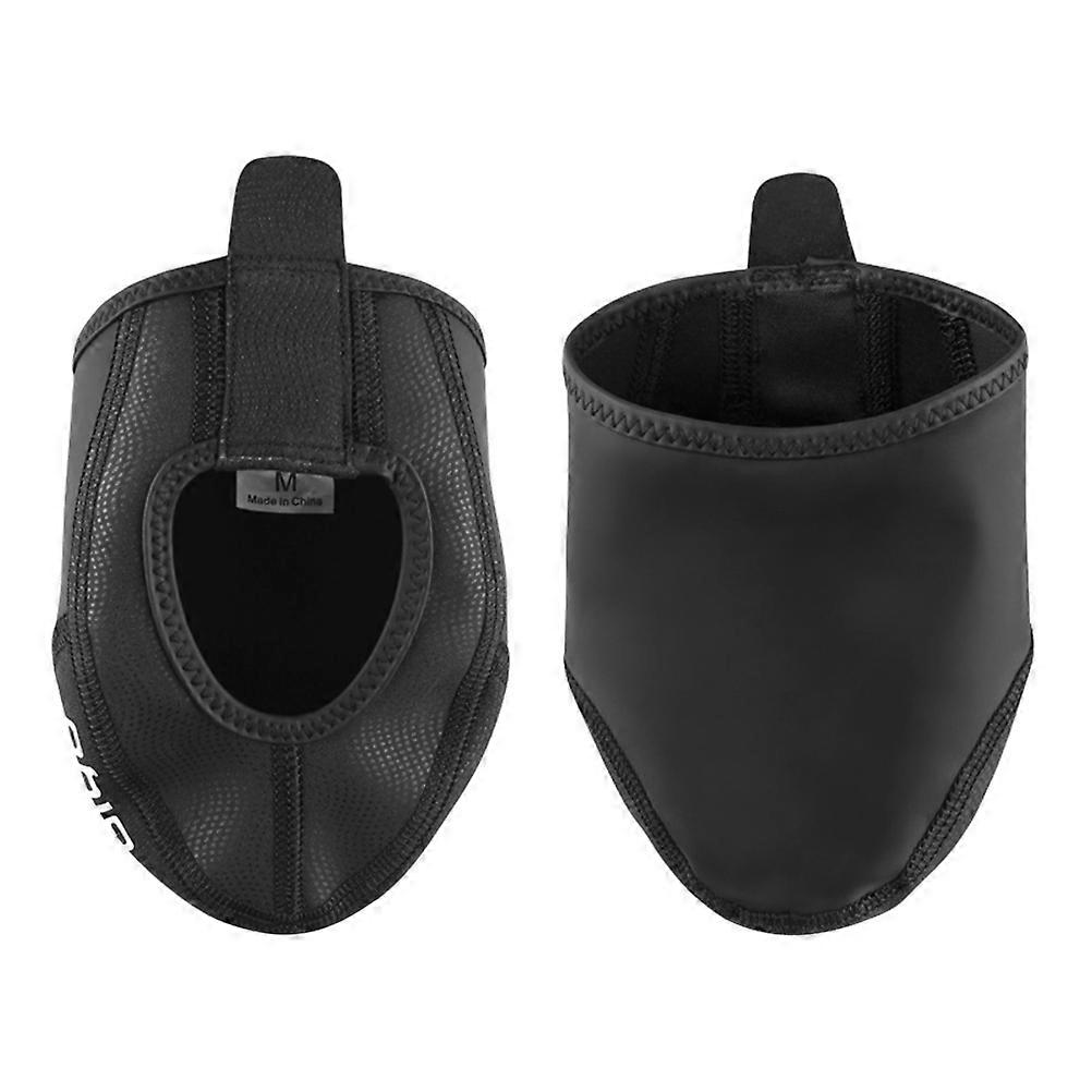 Cycling Shoes Covers Pair of Warm Windproof Shoe Cover for Cyclists in Cold Weather Cycling Size Black 1Pair