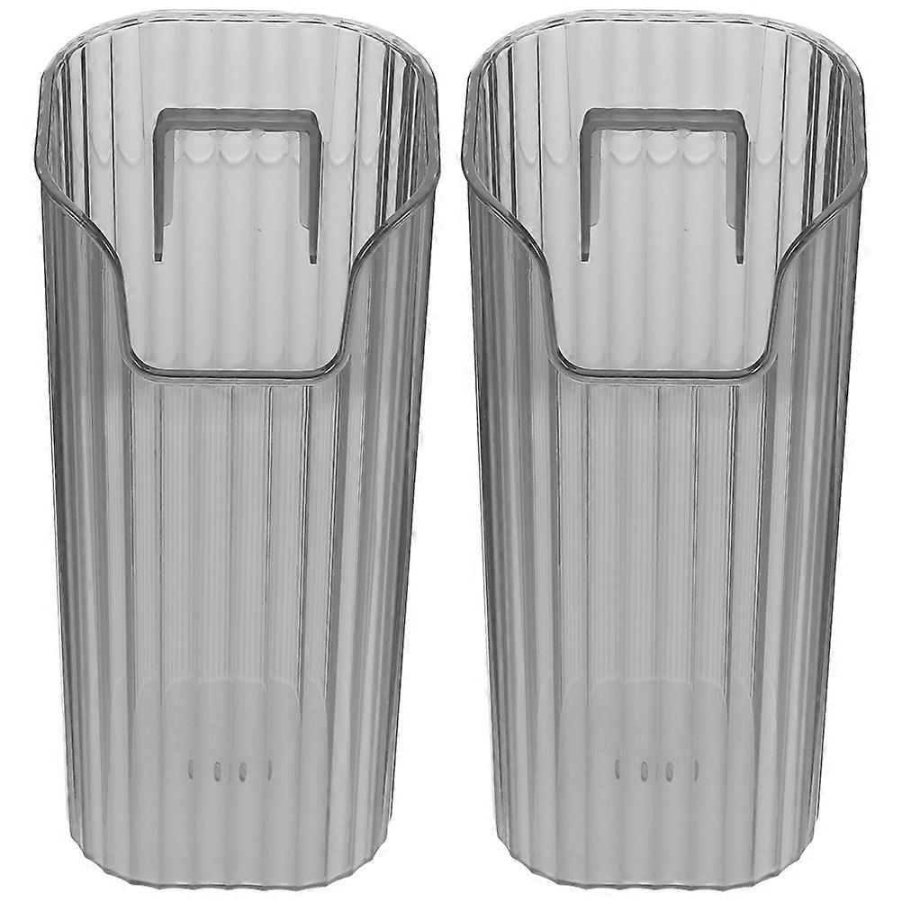 Wall Mount Umbrella Stand Space Saving Rectangular Design For Indoor Use PET Material 2Pcs