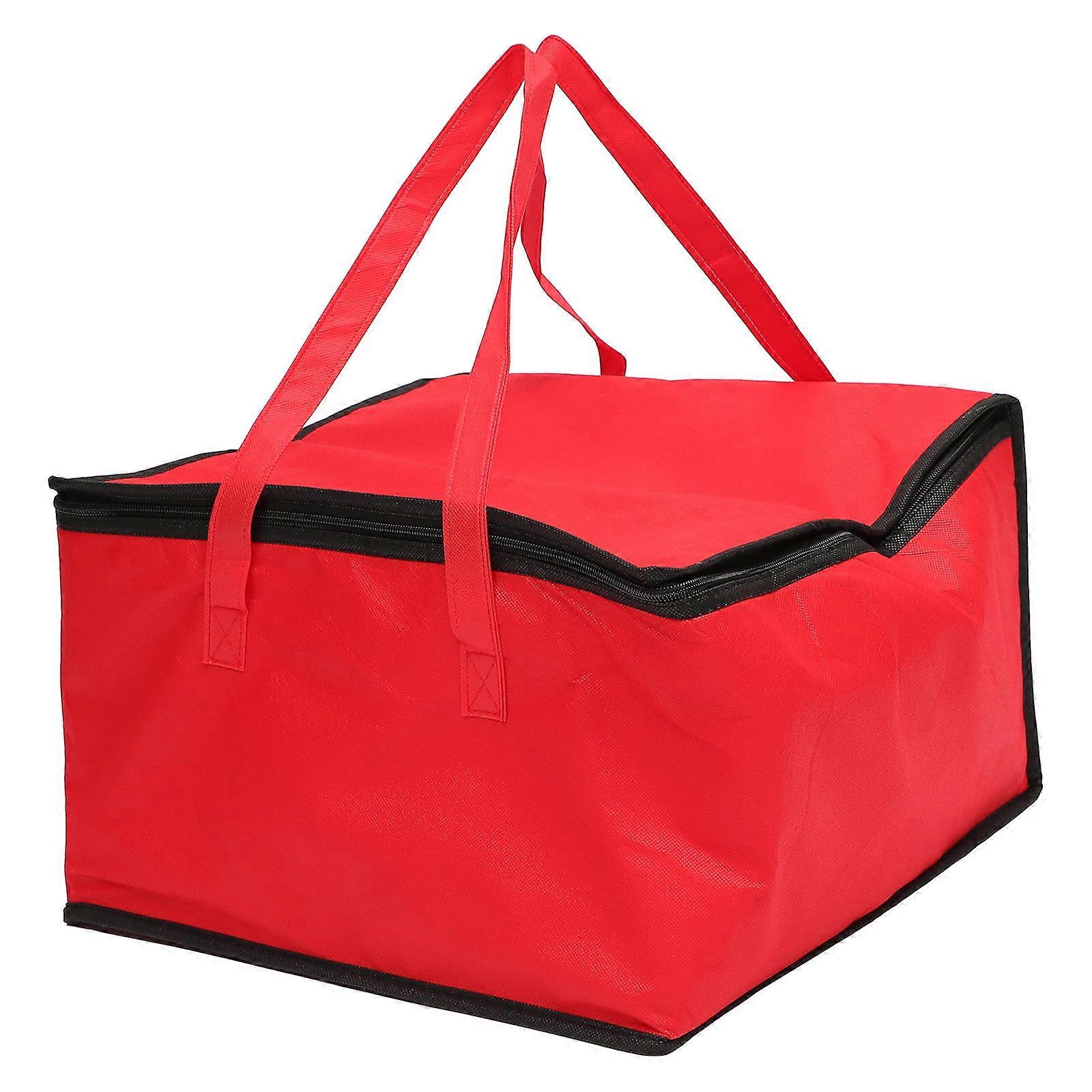 Insulated Lunch Bag for Food Transport, Premium Aluminum Foil Tote, Portable Bag for Pizza, Cakes, Snacks, Easy to Clean, Ideal for Camping and