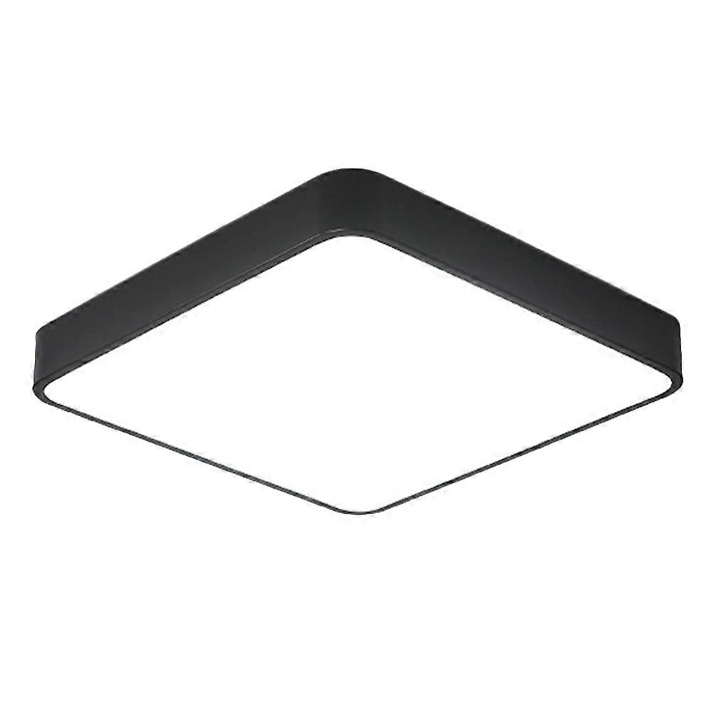 Flush Mounted Led Light Modern Style Ceiling Lamp Square Shaped Black 30x30cm Lighting 1Pack