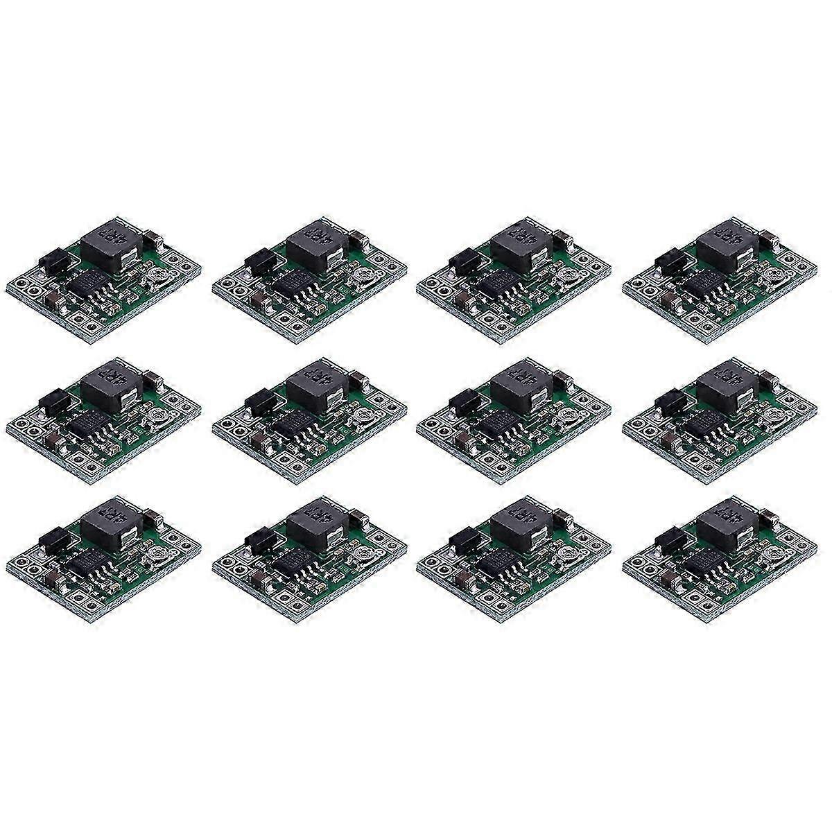 12PCS DC-DC 3A Adjustable Step Down Converter Module Compatible with LM2596 24V-3V