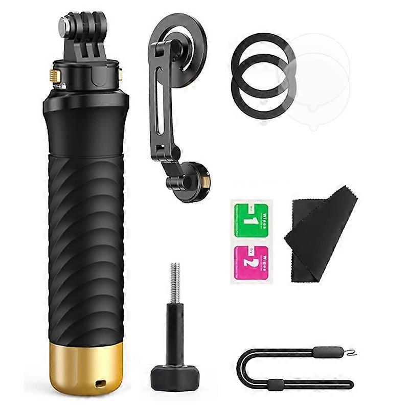 JX-FLB02-M For GoPro Hero 12/11/10 Action Camera Floating Hand Grip+Magnetic Base+Phone Holder