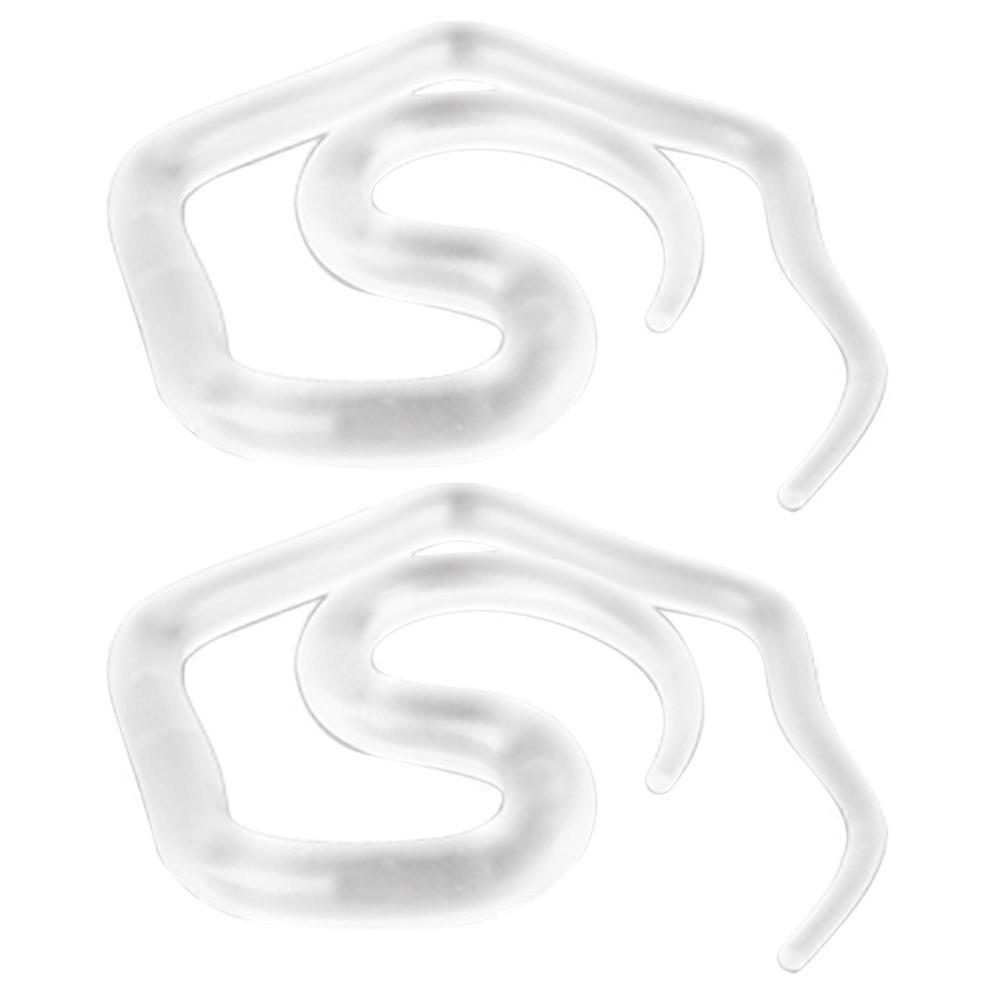 Elegant Hair Bun Maker Donut Tool For Women 5.4x5cm Transparent 2Pcs