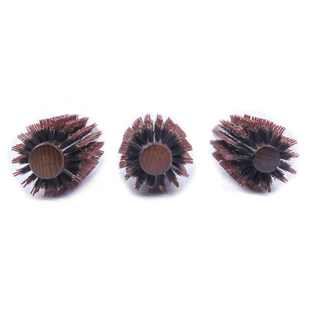 Curling Rolling Comb Round Brush Ergonomic Handle for Girls Daily Use 1Pack