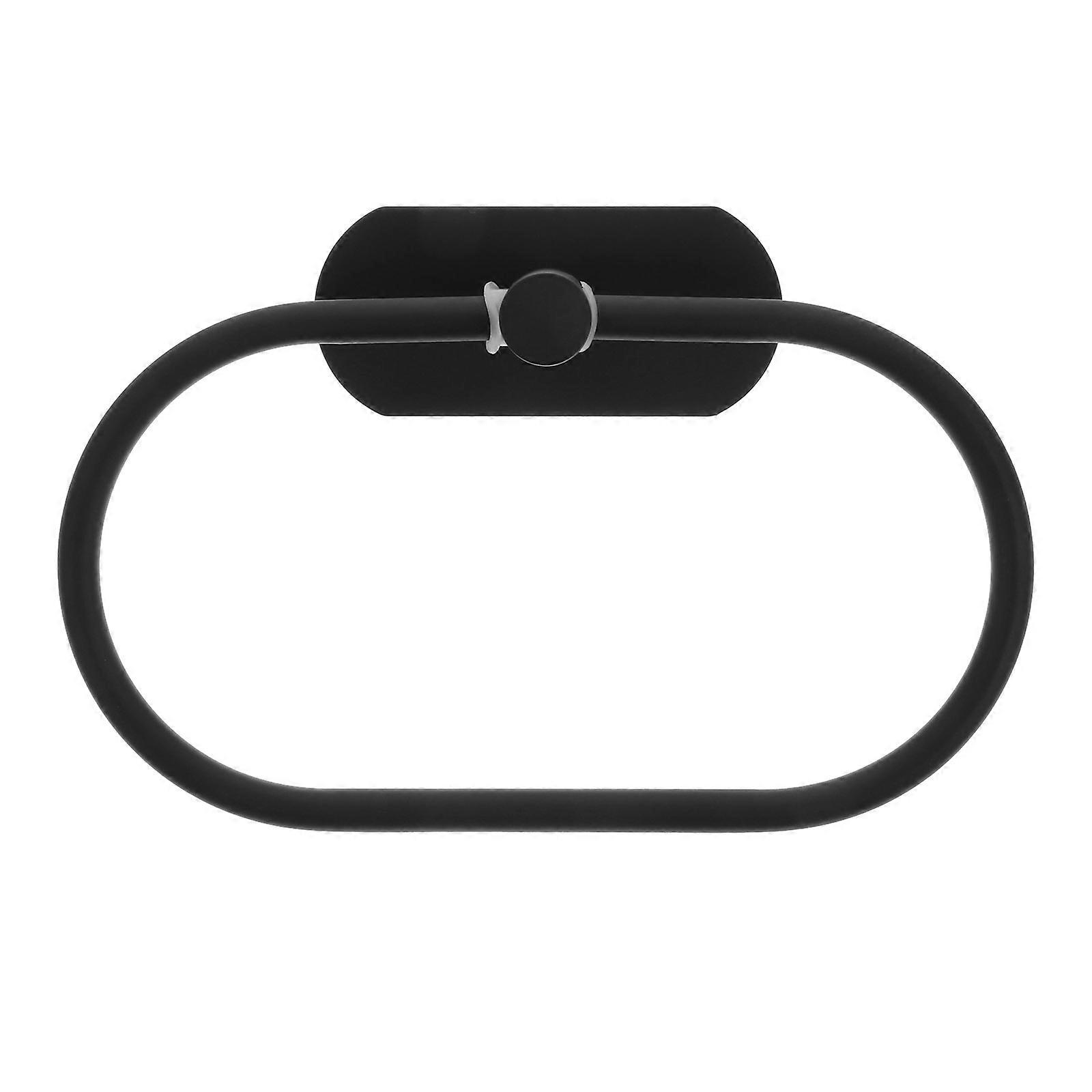 Wall Mount Towel Rack Contemporary Bathroom Accessories Protecting from Scratches Black 20x13CM Drying Towels Quickly 1Pack
